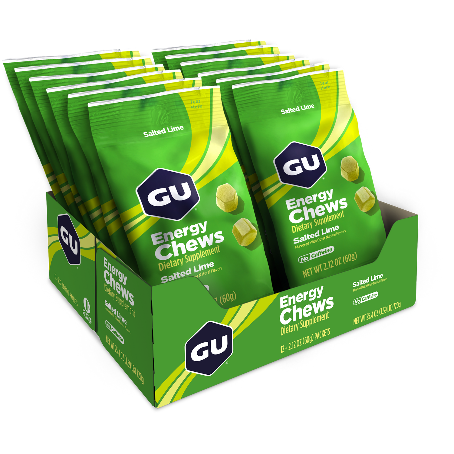 GU Energy Chews (Box of 12 Double Serves) - GU Energy New Zealand
