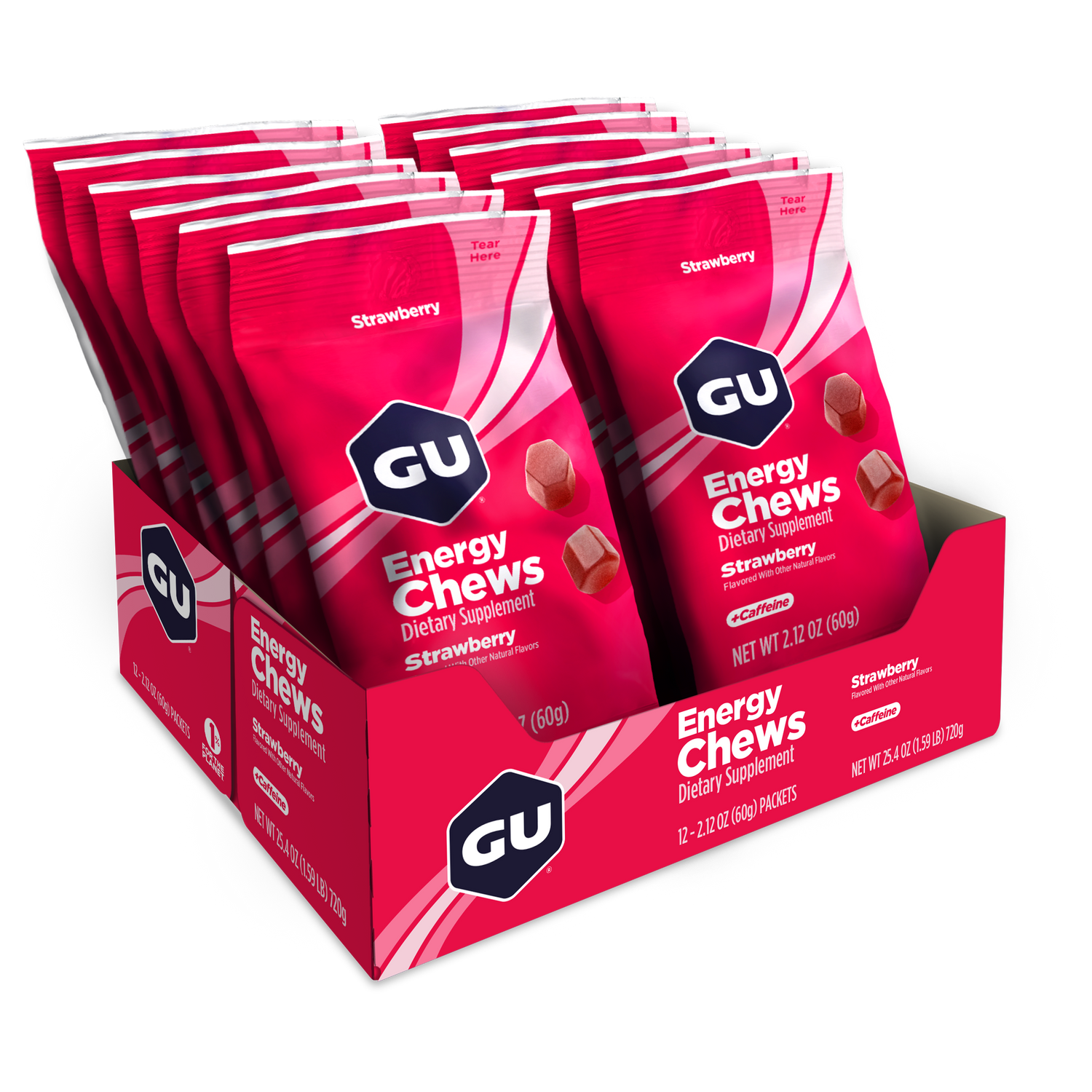 GU Energy Chews (Box of 12 Double Serves) - GU Energy New Zealand