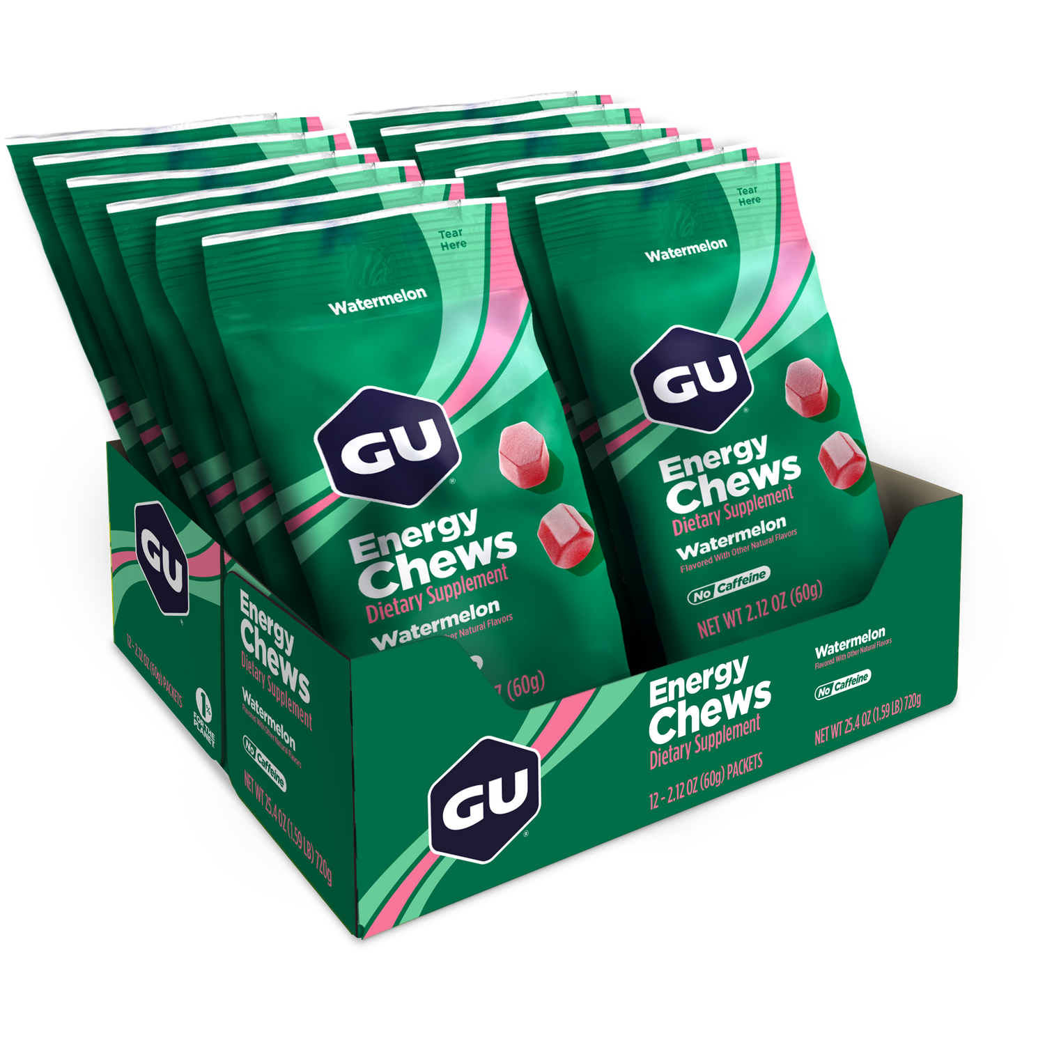 GU Energy Chews (Box of 12 Double Serves) - GU Energy New Zealand