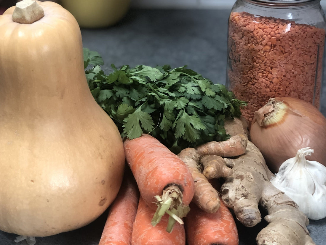SOUP OF ARMOUR: CARROT GINGER TURMERIC SOUP
