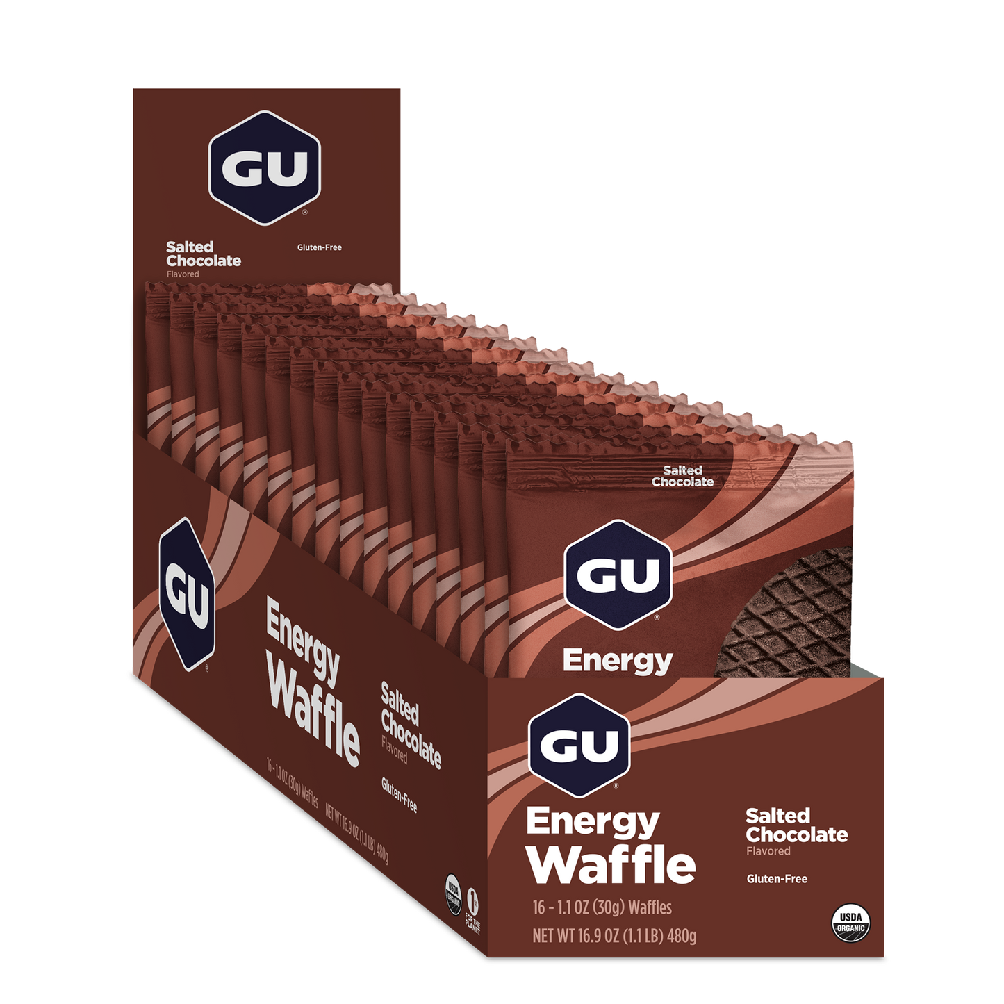 GU Energy Waffle (Box of 16) Gluten Free