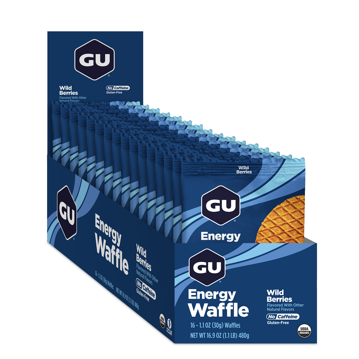 GU Energy Waffle (Box of 16) Gluten Free