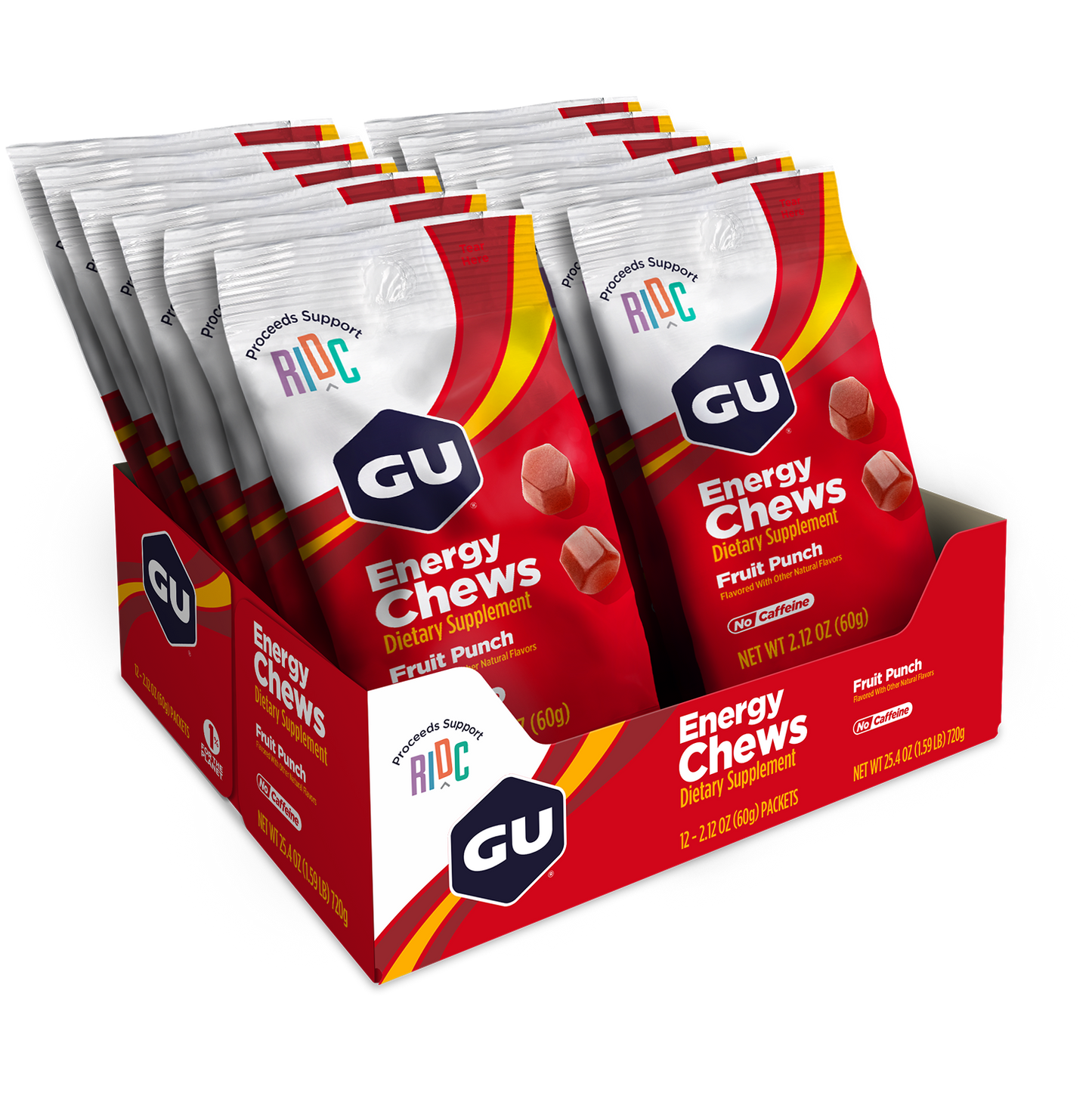 GU Energy Chews (Box of 12 Double Serves)
