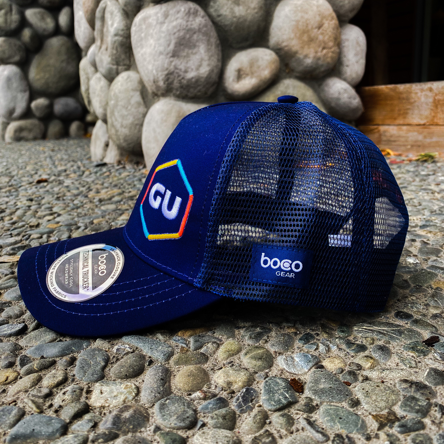 GU Logo Boco Trucker Hat - GU Energy New Zealand